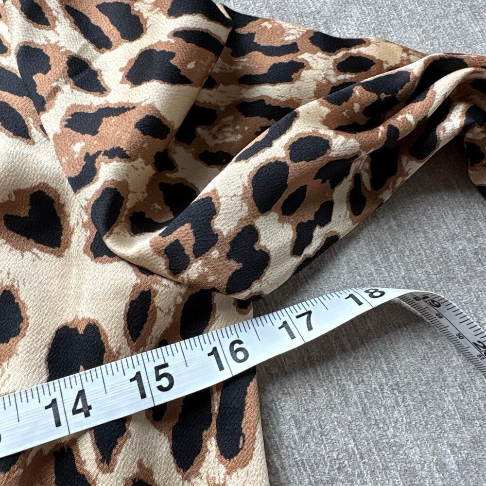 Majorelle Satin Leopard Midi Dress - Picture 5 of 6